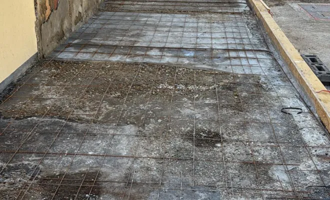 Création d'une dalle extérieure à Saint-Martin de Crau, Arles, ZANI TP-AP